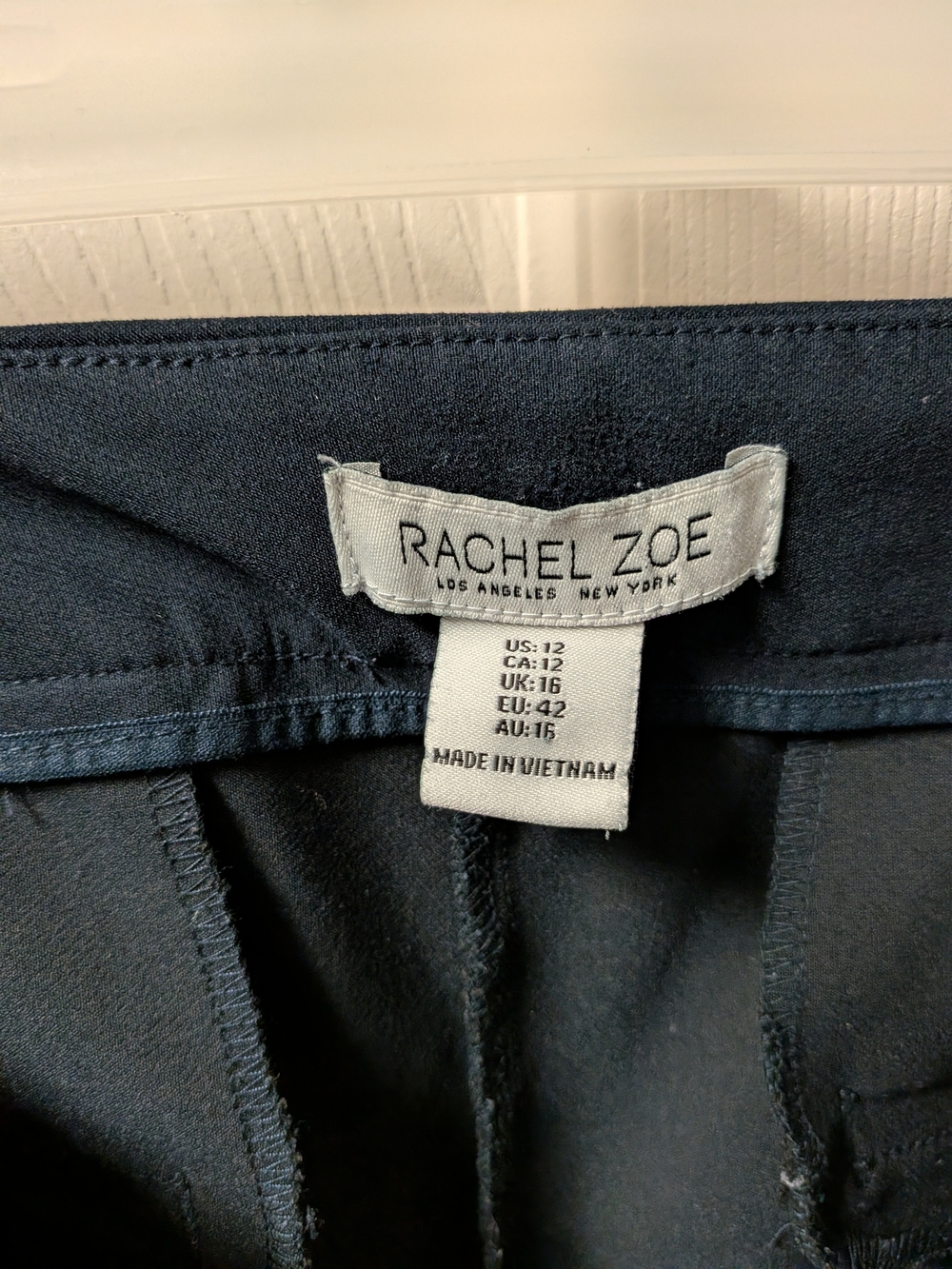 Women's Rachel Zoe Navy Dress Pants - Classic Tailored Fit - Picture 2 of 3